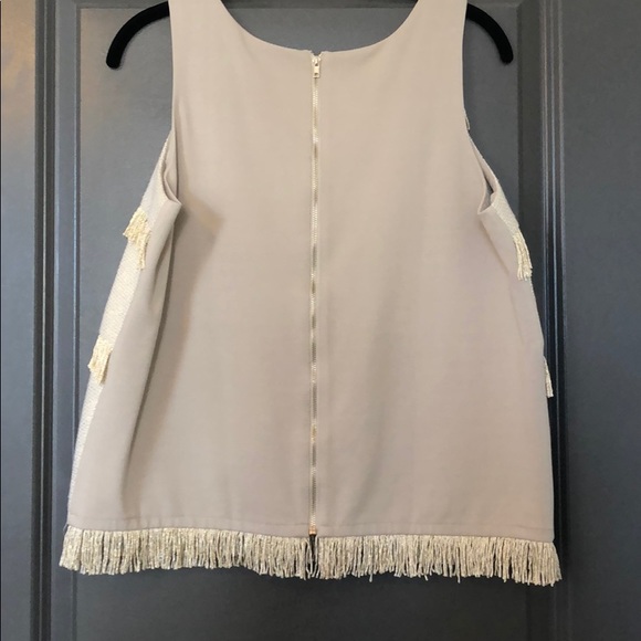 Anthropologie Sunday in Brooklyn Gold top, sz L - Picture 4 of 4